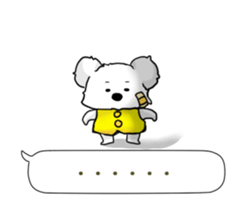 Bear to tell the words sticker #11310165