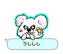 Bear to tell the words sticker #11310167