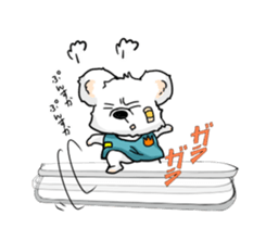 Bear to tell the words sticker #11310169