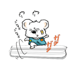 Bear to tell the words sticker #11310169