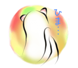 Yuki of the white cat sticker #11310310