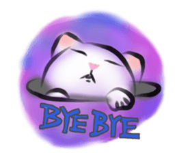 Yuki of the white cat sticker #11310311