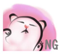 Yuki of the white cat sticker #11310330