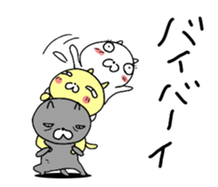 Cute three cats. sticker #11310934