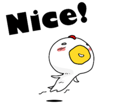 Chickens don't fly. sticker #11311149