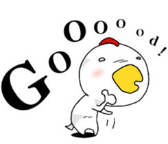 Chickens don't fly. sticker #11311150