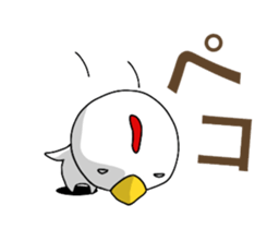 Chickens don't fly. sticker #11311168