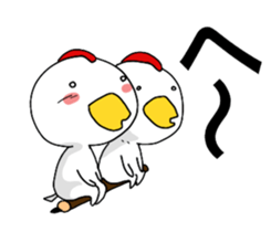 Chickens don't fly. sticker #11311173