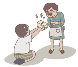 Seafood daddy sticker #11312049