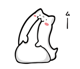 Soft and white creature part3 sticker #11312115