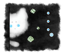 Sumi white cat sticker #11312791