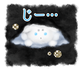 Sumi white cat sticker #11312807