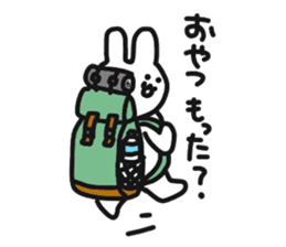 Hiker Rabbit Sticker sticker #11312817