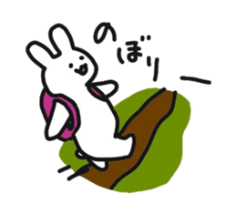 Hiker Rabbit Sticker sticker #11312818