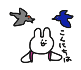 Hiker Rabbit Sticker sticker #11312820