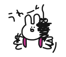 Hiker Rabbit Sticker sticker #11312822