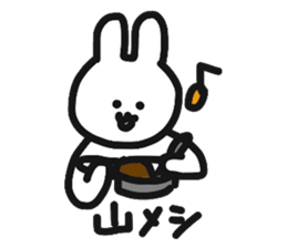 Hiker Rabbit Sticker sticker #11312839