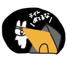 Hiker Rabbit Sticker sticker #11312843