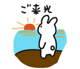 Hiker Rabbit Sticker sticker #11312844