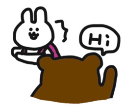 Hiker Rabbit Sticker sticker #11312847