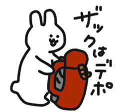 Hiker Rabbit Sticker sticker #11312848