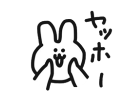 Hiker Rabbit Sticker sticker #11312850