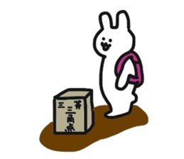 Hiker Rabbit Sticker sticker #11312851