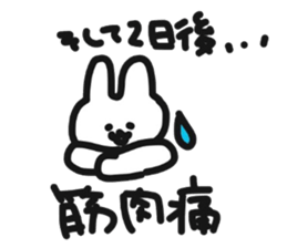 Hiker Rabbit Sticker sticker #11312855