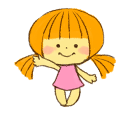 Hello! Cute Girl sticker #11313136