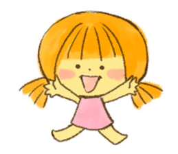 Hello! Cute Girl sticker #11313137
