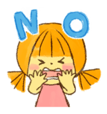 Hello! Cute Girl sticker #11313139