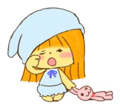Hello! Cute Girl sticker #11313143