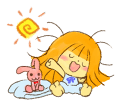 Hello! Cute Girl sticker #11313145