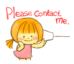 Hello! Cute Girl sticker #11313152