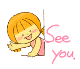 Hello! Cute Girl sticker #11313175