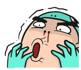 Life is struggle - trouble sticker #11313365