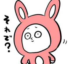 Steamed bread rabbit sticker #11313943