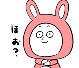 Steamed bread rabbit sticker #11313944