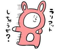 Steamed bread rabbit sticker #11313946