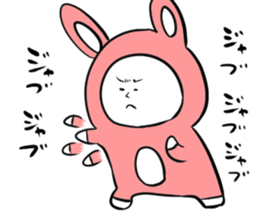 Steamed bread rabbit sticker #11313947