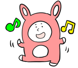 Steamed bread rabbit sticker #11313950