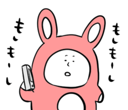 Steamed bread rabbit sticker #11313952