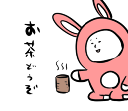 Steamed bread rabbit sticker #11313964