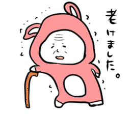 Steamed bread rabbit sticker #11313966