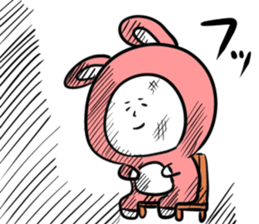 Steamed bread rabbit sticker #11313974