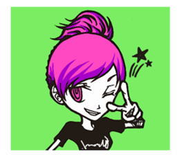 the collection of various expressions sticker #11314203