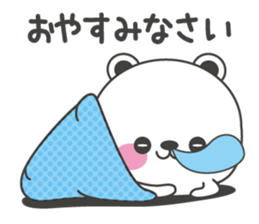 Polar bear carrot and stick4 sticker #11314429