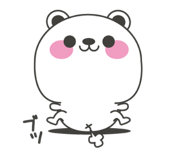 Polar bear carrot and stick4 sticker #11314442