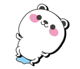 Polar bear carrot and stick4 sticker #11314446