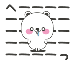 Polar bear carrot and stick4 sticker #11314455